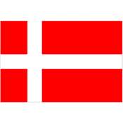 Dansk flagga i kristall