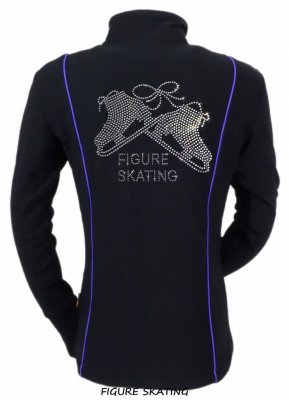 Carvio Jacka Svart m lila rand, Motiv