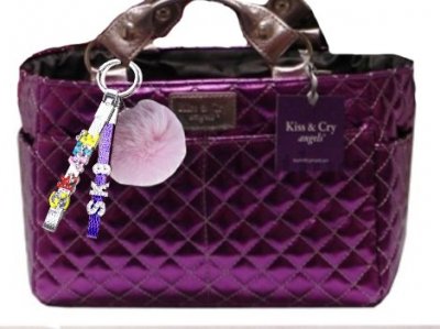 Nyckelband/Väskprydnad SK8 Kistall/Lila Band