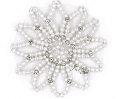 pearl bun cover ballet bun