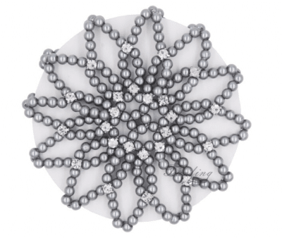 pearl bun cover ballet bun