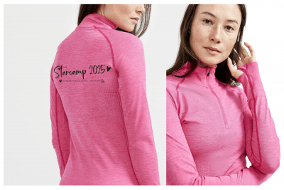 Träningströja i rosa eller blå