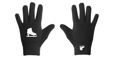 Värmande handske med skridskomotiv – Svart