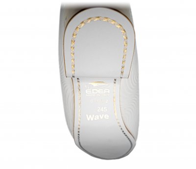 Edea Wave med Charme-skena, Ivory, C-bredd